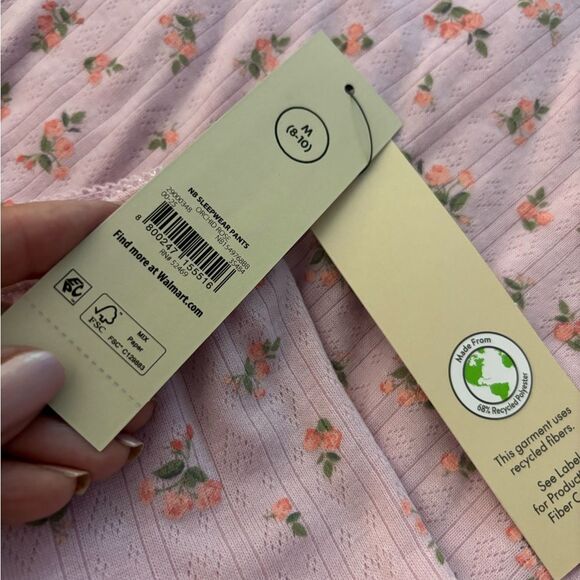 NWT No Boundaries Pink Pajama Pants/ Lounge Pants  with Cute Print Sz M - Picture 5 of 8